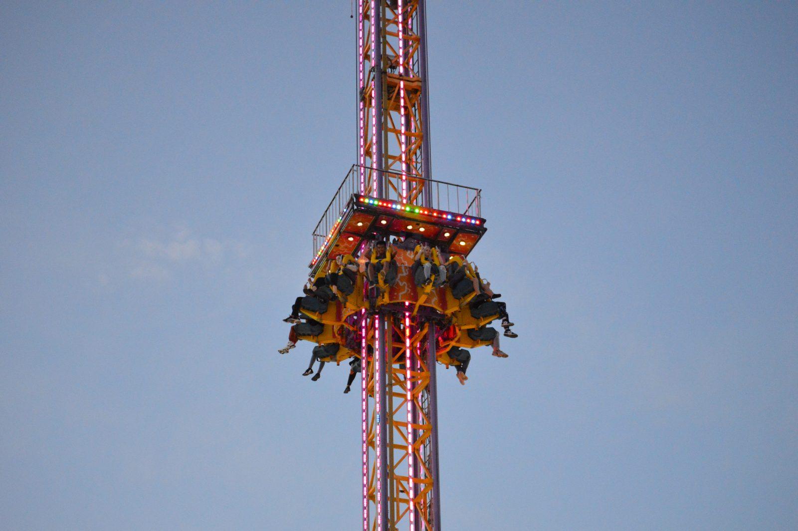 Ninety feet up