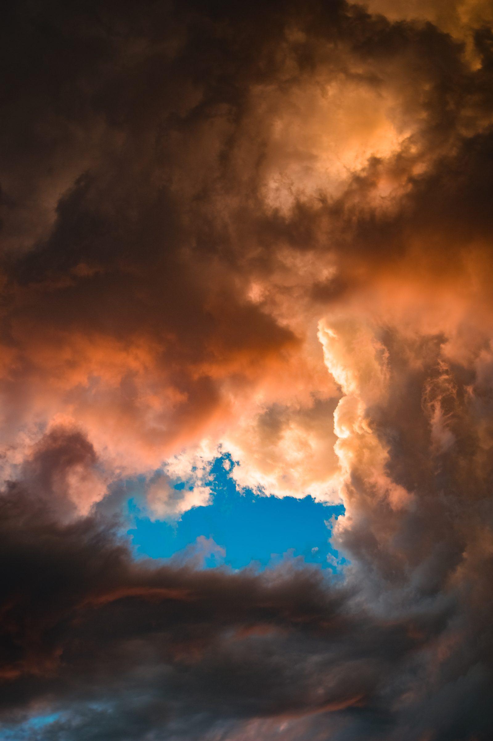 A hole in the storm